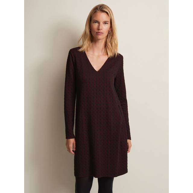 Phase Eight Women's Lianna Geo Mini Dress - Burgundy - 16