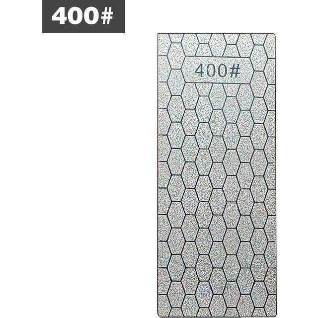 (a-fengwo 400 Choice) Portable Diamond Sharpening Stone Hone Set Backing Whetstone Block Kitchen Knife Acecssories Skiing Sharpeners Thin Tool Disc
