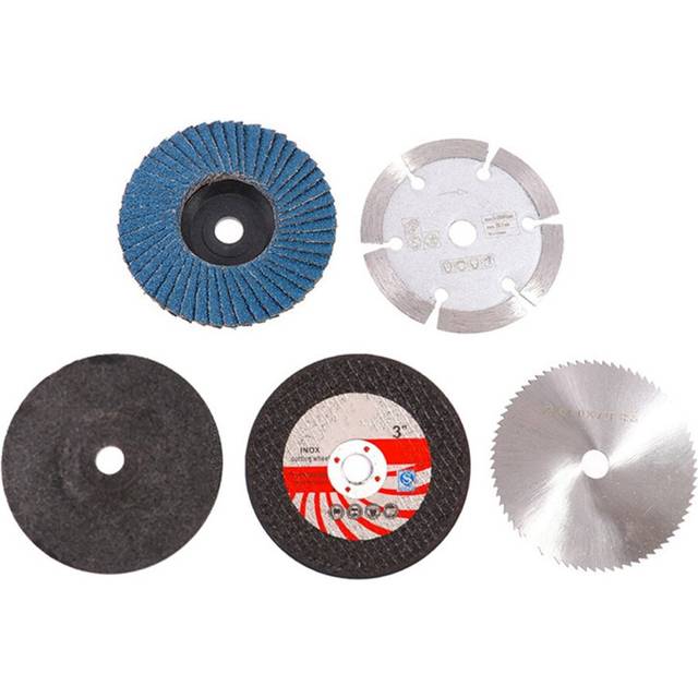 5Pcs 75mm Cutting Disc for 10mm Bore Angle Grinder Metal Circular Saw Blade Flat Flap Grinding Wheel Sanding Pads Tool