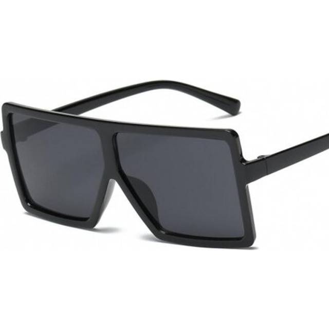 (JH15975 C8) samjune Brand retro Steampunk frame Square male Sunglasses Men All Black oversized big sun Glasses for men Women sun glasses