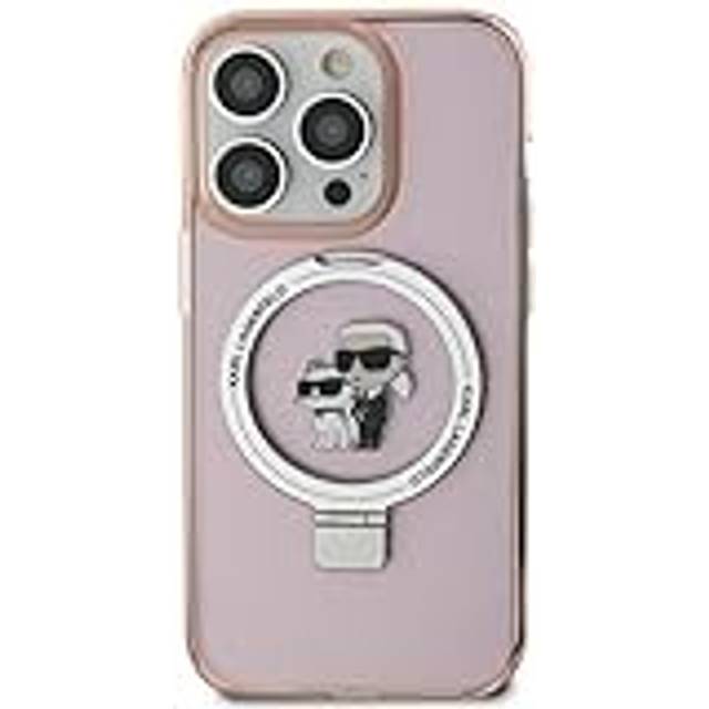 KARL LAGERFELD iPhone 15 Plus Mobilskal MagSafe RingstÃ¤ll - Rosa