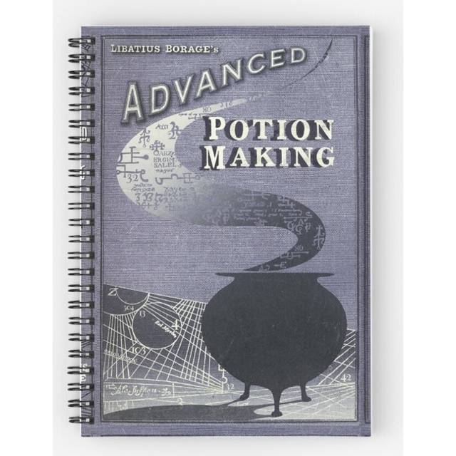 Spiral Notebook Advanced Potions Making A5 120 Pages