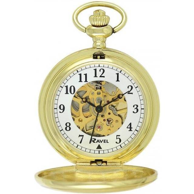 Ravel Polished Mechanical Pocket Watch Gold R1001.17 - Multicoloured