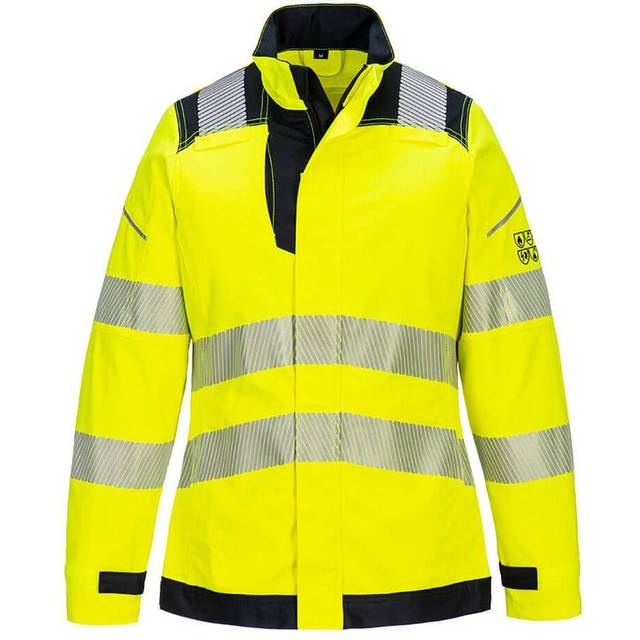 Portwest PW3 FR Hi-Vis Women's Work Jacket - Yellow/Black - Medium