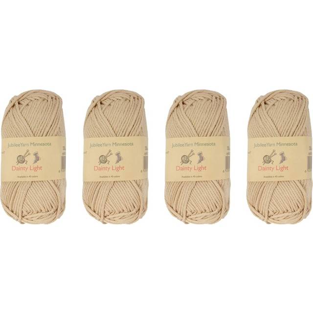 JubileeYarn Dainty Light Yarn - Worsted Weight Cotton - 100g/Skein - 1324 Lark - 4 Skeins