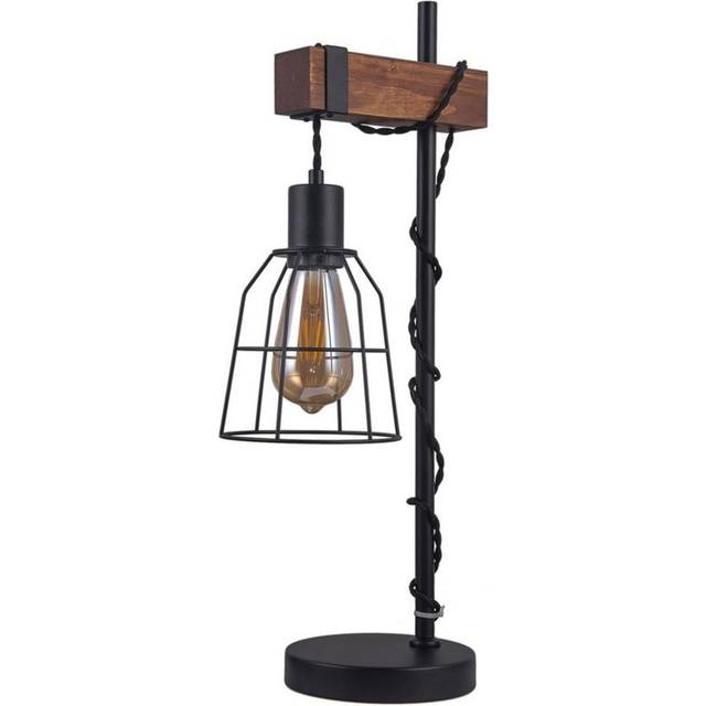 Italux - Roadstead - Industrial And Retro Table Lamp Black Matt 1 Light , E27