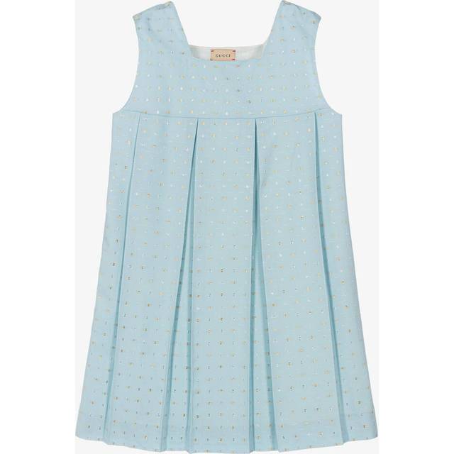 Gucci Teen Girls Blue Wool G Logo Dress - 12 year