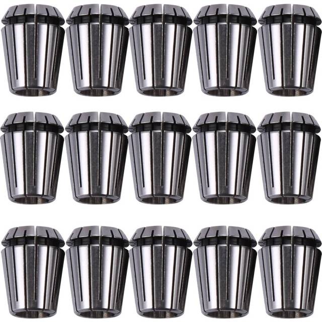 15Pcs ER25 Collet Tool Precision Spring Collet Set from 2mm to 16mm CNC Collet Chuck For Milling Lathe Tools and Spindle Motors
