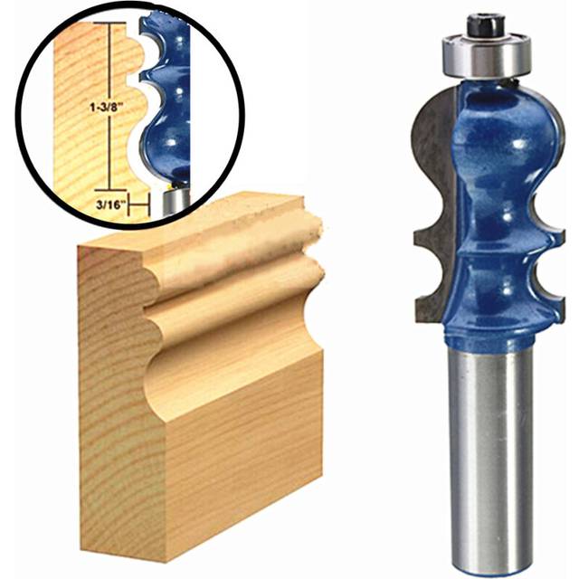 Drillpro RB25 1/2 Inch Shank Router Bit Carbide Woodworking Cutter Engraving Trimming