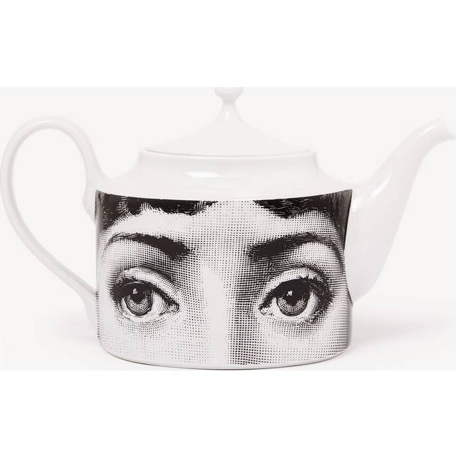 FORNASETTI Teapot Tema e Variazioni n.21 white/black - 100% porcelain
