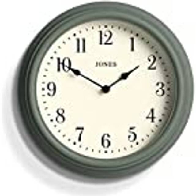 Jones Clocks Venetian Wall Clock - Round Wall Clock - Classic Traditional Design - Designer Wall Clock - Kitchen Clock - Living Room Clock - Off