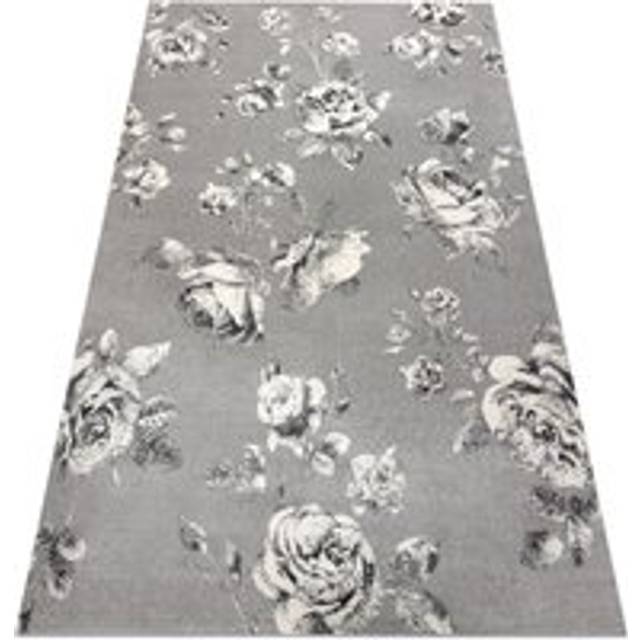 Rugsx - Carpet gnab 60642653 Flowers roses grey / white grey 120x170 cm