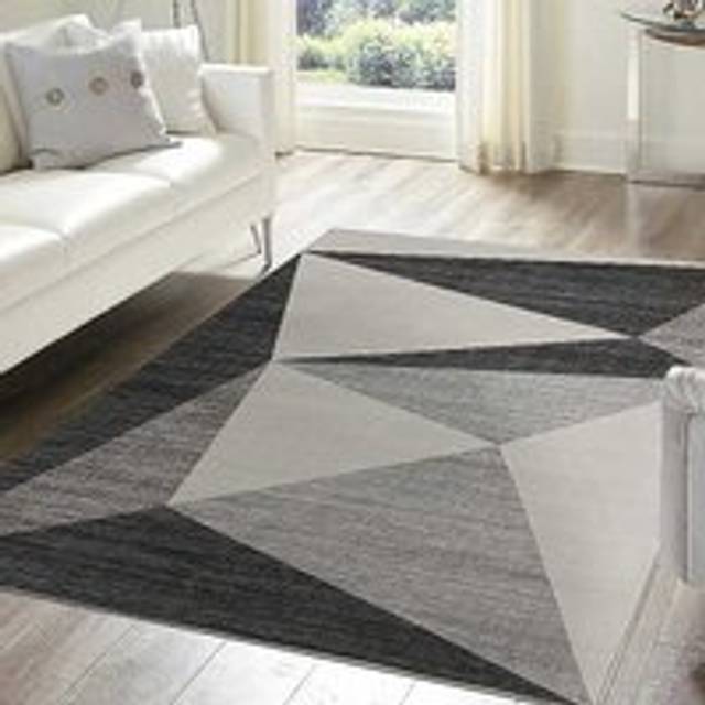 William Armes Tokyo Rug 160x230cm Modern Geo Grey, Grey