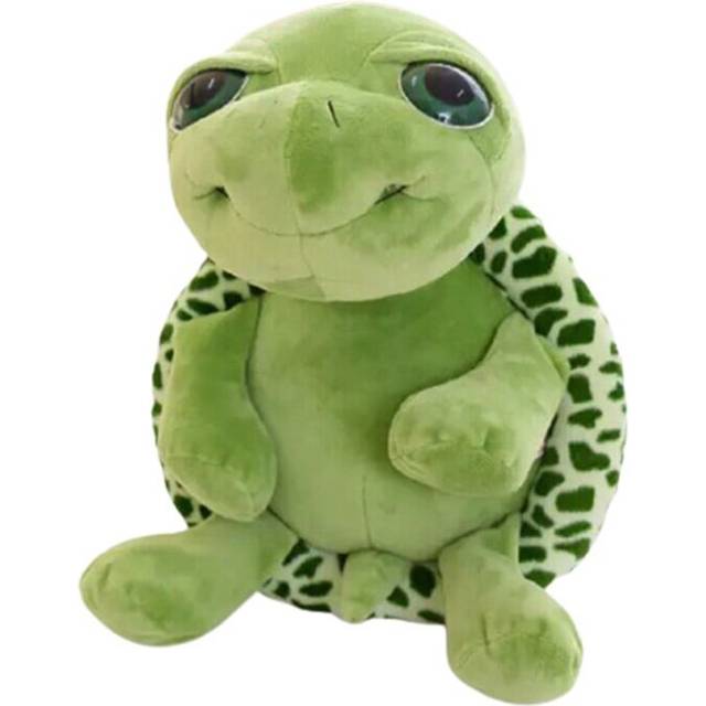 20CM Cute Baby Super Green Big Eyes Stuffed Tortoise Turtle Animal Plush Baby Toy Gift Plush Toys Tortoise Animals Doll Dropship