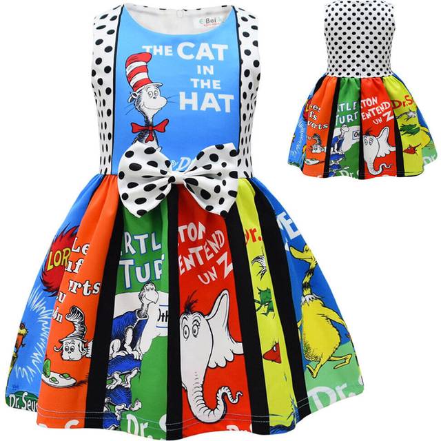 (#1, 120) Christmas Kid Girls Grinch Dress Green Monster Party Custome Princess Dresses UK