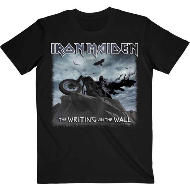 (XL, Black) Iron Maiden The Writing on the Wall T Shirt