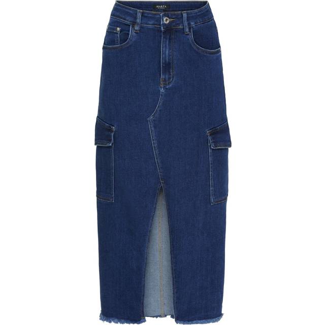 Marta Du Chateau dame nederdel MdcElena MDC114-JW726 - Denim