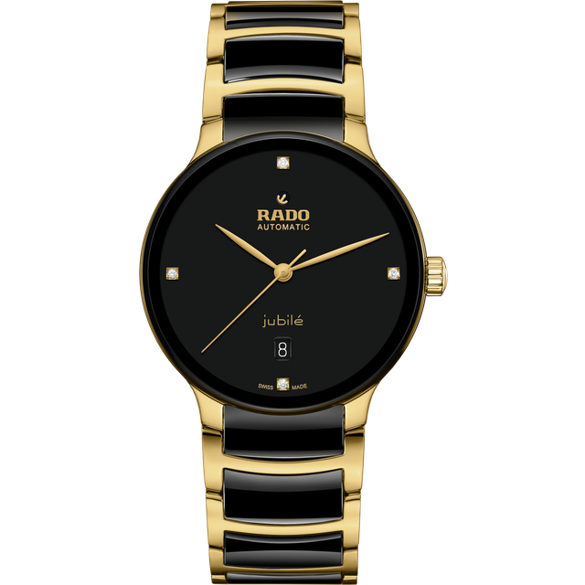 RADO Centric Automatic Diamonds 39.5MM Unisex Watch R30008712 - Black - 39.5 mm