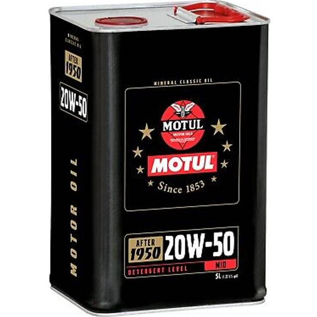 1 X Motul 20w50 Mineral Classic Engine Oil - 5 Litre (for Engines 1950-1970)