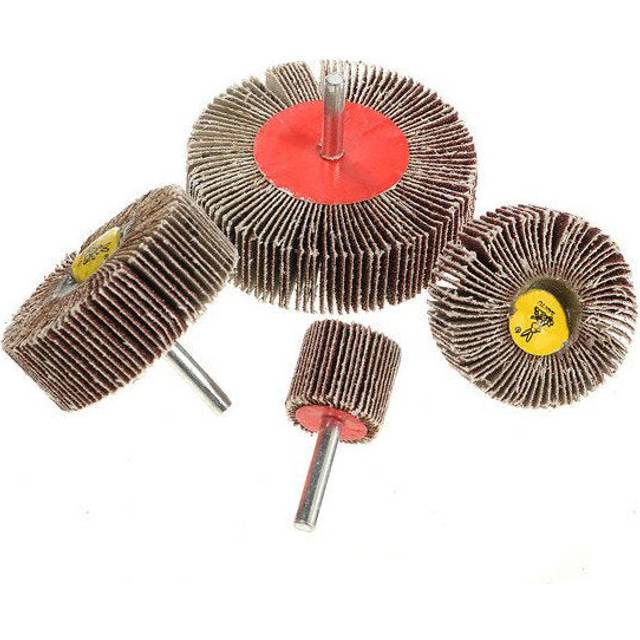 (60mm) 6mm Shank 40 Grit Sanding Wheel 25-80mm Flap Wheel Disc Sanding Abrasive Wheel