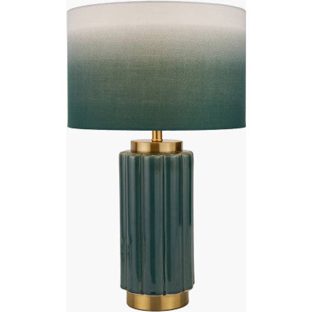 Pacific Lifestyle Lushan Green Scalloped Ceramic Table Lamp
