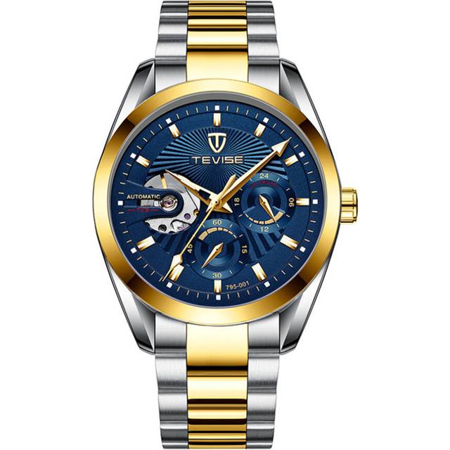 Men Watches Automatic Mechanical Skeleton Watch Luminous Hands 3ATM Waterproof Fashion Luxury Stainless Steel Male Clock
