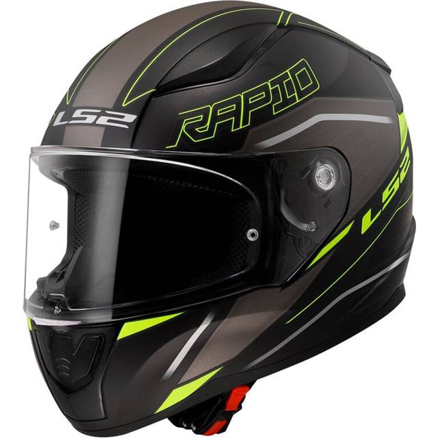 LS2 FF353 Rapid II Integralhjälm Rokku Mattsvart-HiVis Gul L 59-60cm