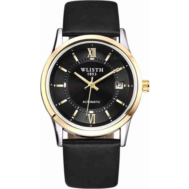 Mens Watches Casual Leather Men Watch Mechanical Automatic Watch