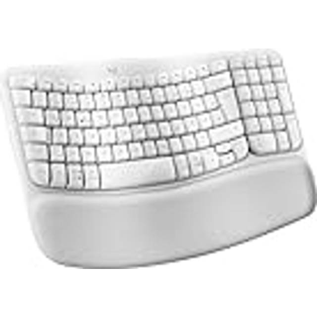 Logitech Köp Wave Keys in Off White, Italiano (Qwerty)