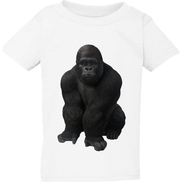 (2XL / 6T / 5-6 YO) Cool Gorilla Animal Design White T-Shirt Tops Tee Baby Toddler Kids Boy Girl