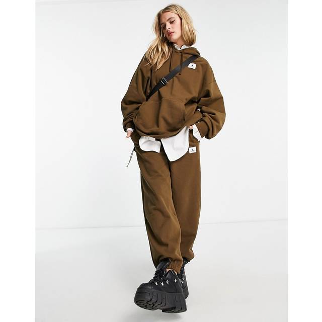 Nike Jordan Brown Heavyweight Lounge Pants - Light Olive - XXL