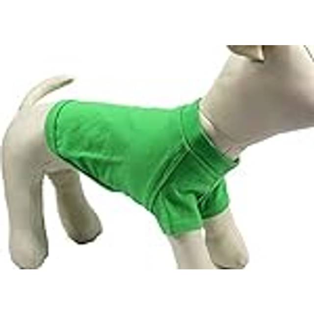Lovelonglong 2019 Pet Clothing Dog Costumes Basic Blank T-Shirt Tee Shirts for Small Dogs Green S