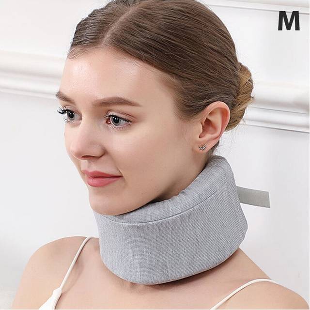 (a-M) 1pc S/M/L Adjustable Foam Health Care Neck Braces Collar Neck Support Dislocation Fix Cervical Pain Relief Posture Corrector