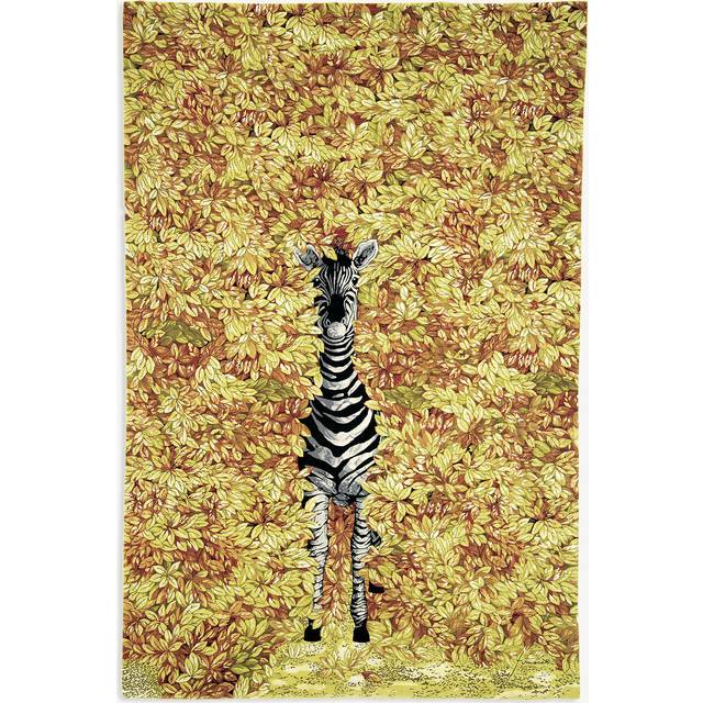 FORNASETTI Rug Zebra multicolour - 100% Hand-knotted Wool and SIlk