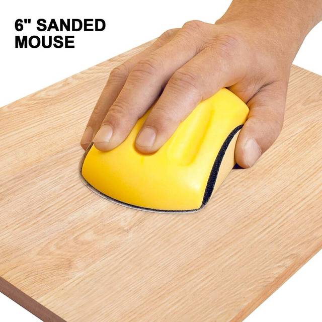 6 Inch Hand Sanding Block For Hook & Loop Sandpaper Hand Pad Polishing Pad Abrasive Tools