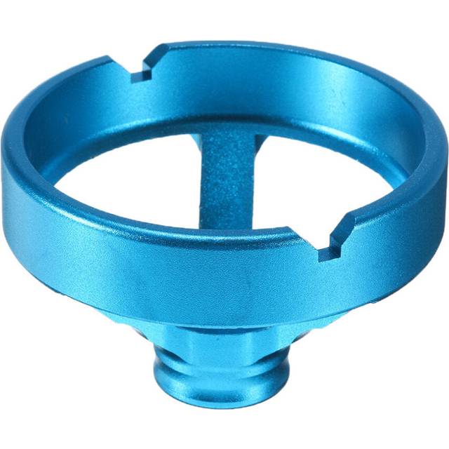 (Blue) 5/6/7/8/9/10mm Drill Guide Vertical Drilling Fixture Aluminum Alloy Straight Corner Round V Drill Punch Locator Woodworking Tool