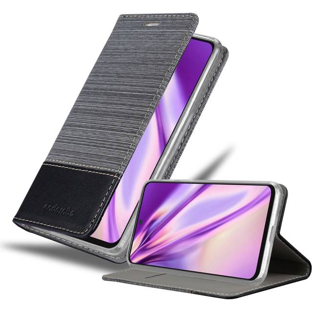 (Grey) Cadorabo Case for Xiaomi RedMi 10 / RedMi NOTE 11 4G Cover Book Wallet Protection PU Leather Flip Magnetic Etui