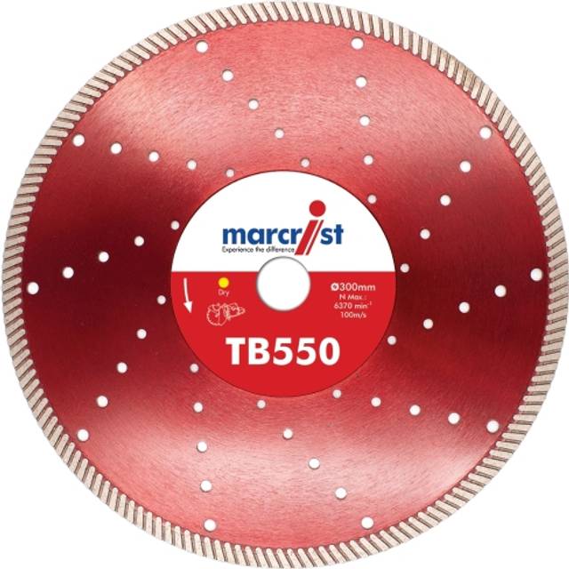 Marcrist TB550 300 x 20.0mm Universal Turbo Diamond Blade - Red