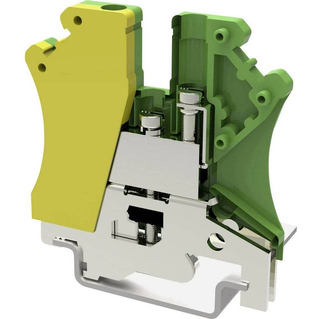 Degson PC2.5-PE-01P-1Y-00AH-1 Skyddsledare terminal 5.2 mm Skruv Gul, Grön 1 st