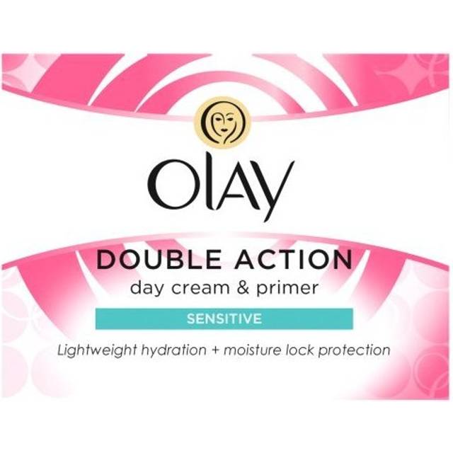 Olay Double Action Moisturiser Day Sensitive Cream and Primer, 50 ml