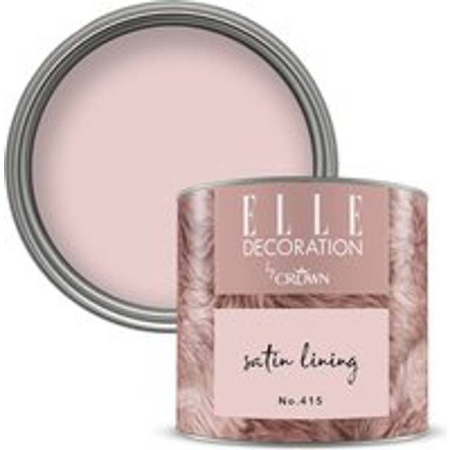 125ml elle decoration interior wall wood pink satin lining