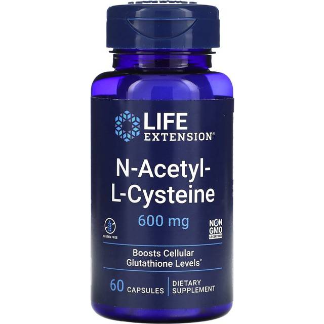 Life Extension - N-Acetyl-L-Cystein, 600 mg - 60 kapslar