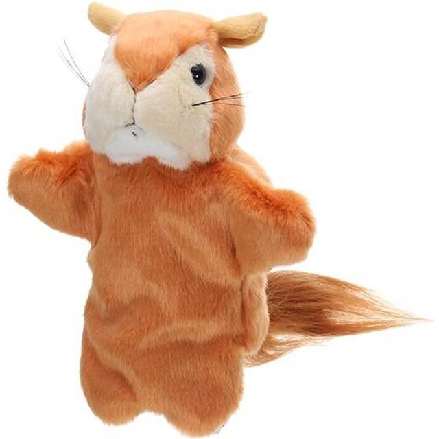 (Brown) 27CM Stuffed Animal Squirrel Fairy Tales Hand Puppet Classic Children Figure Toys Plush Animal