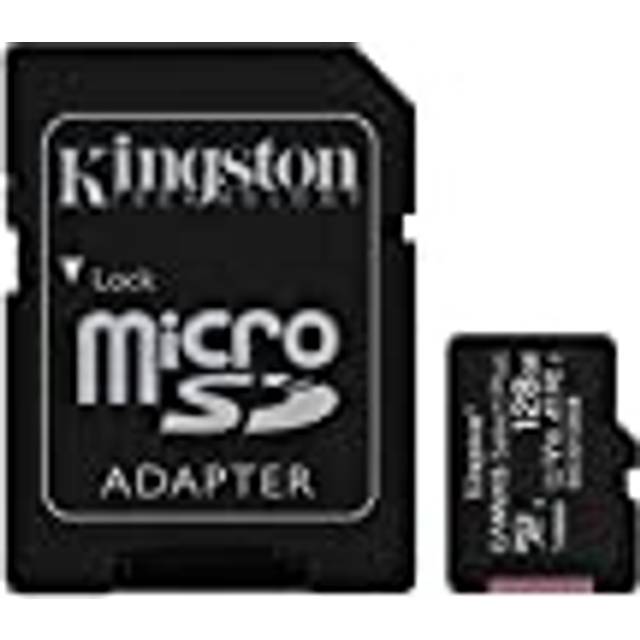 Kingston 128GB microSDHC Canvas Select Plus 100MB/s Read A1 Class 10 UHS-I Memory Card + Adapter with Frustration Free Packaging (SDCS2/128GBET)