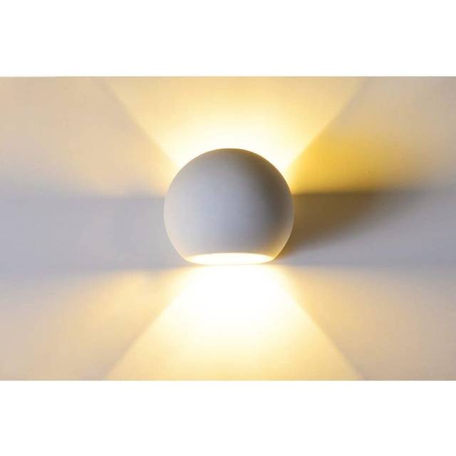 Integral Paintable Gypsum Serres Wall Light