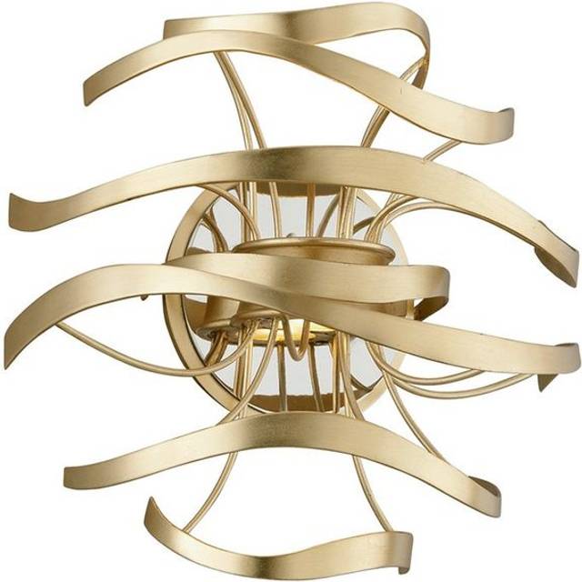 Hudson Valley Lighting - Calligraphy 2 Light Wall Sconce Gold Leaf Polished Stainless, Glass, 2700K