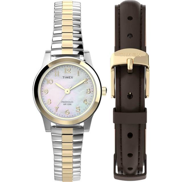 Timex Essex Ave White Dial Stainless Steel Strap Women's Watch TWG063400