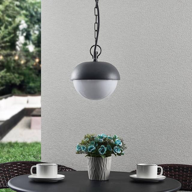 Lindby - Kallie Outdoor Pendant Dark Grey