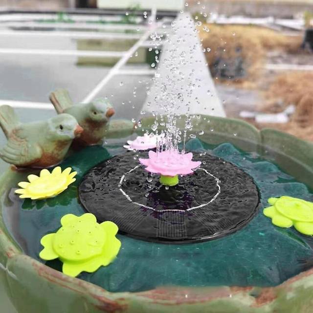 Solar Fountain Pump With10 Nozzles,garden Patio Lawn Pond Decoration