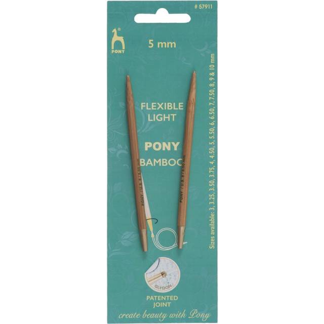 Pony Shanks Interchangeable Bamboo Circular Knitting Needles - 5.00mm (P57911)